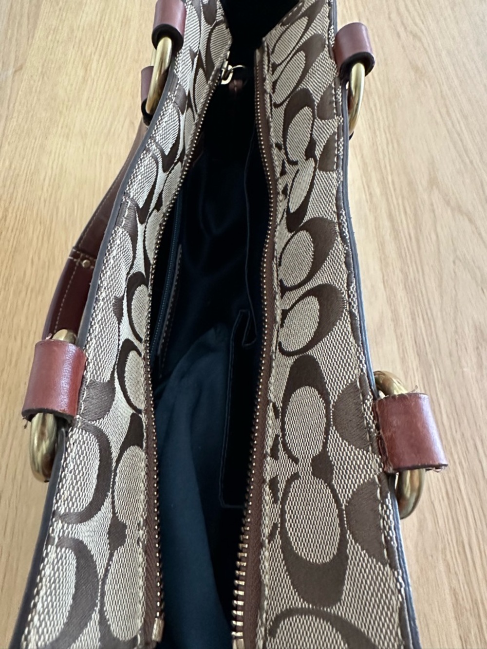Coach Holiday Patchwork Gallery Bag - Picture 13 of 13